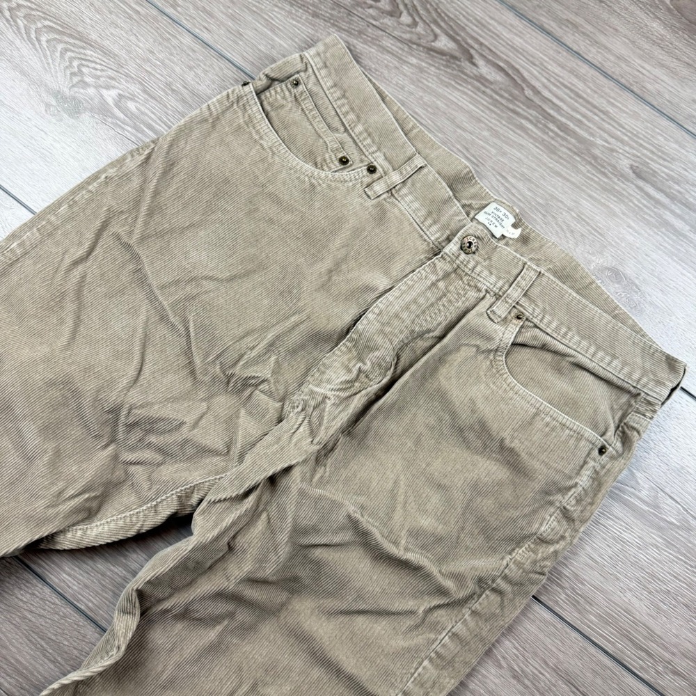 J.Crew Mens Pants Vintage Slim Straight Corduroy Tan 36